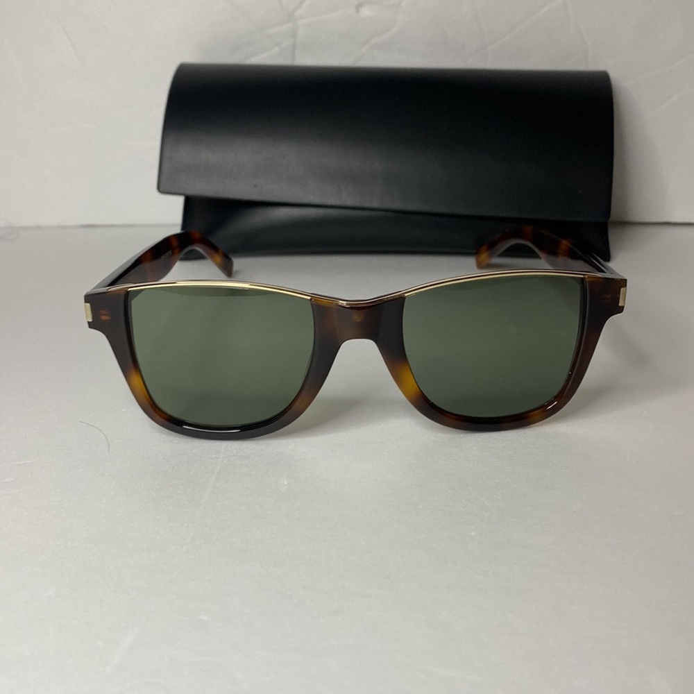 New Saint Laurent SL 51 CUT 002 Unisex Havana Sunglasses - Picture 6 of 16